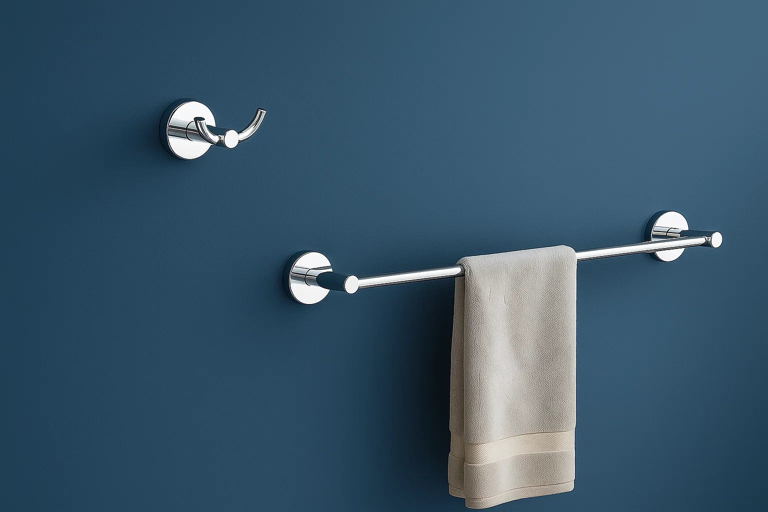 Serenica Chrome Four-Piece Bathroom Accessory Set, BAC-75-C