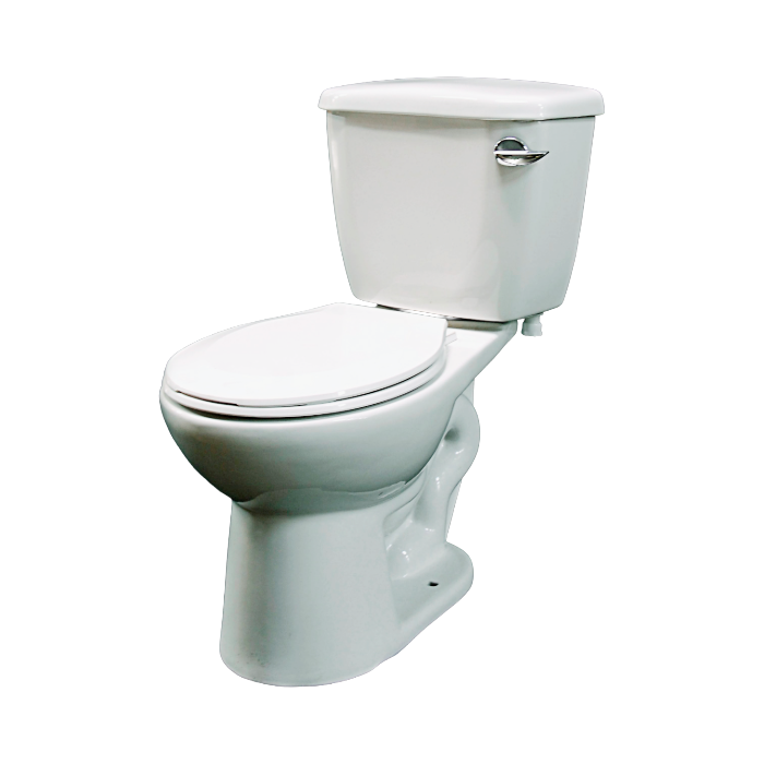 Bulk Packed Right Side Lever Handle Elongated Two-Piece Standard Height Toilet
