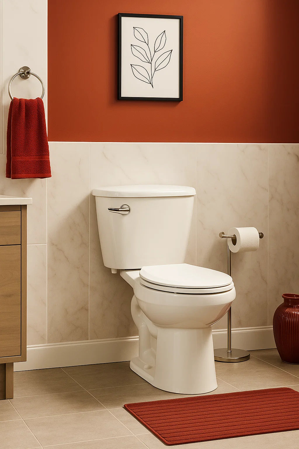 Elongated ADA-Compliant Right Lever Handle 2-Piece Comfort Height Toilet, TL-100-R