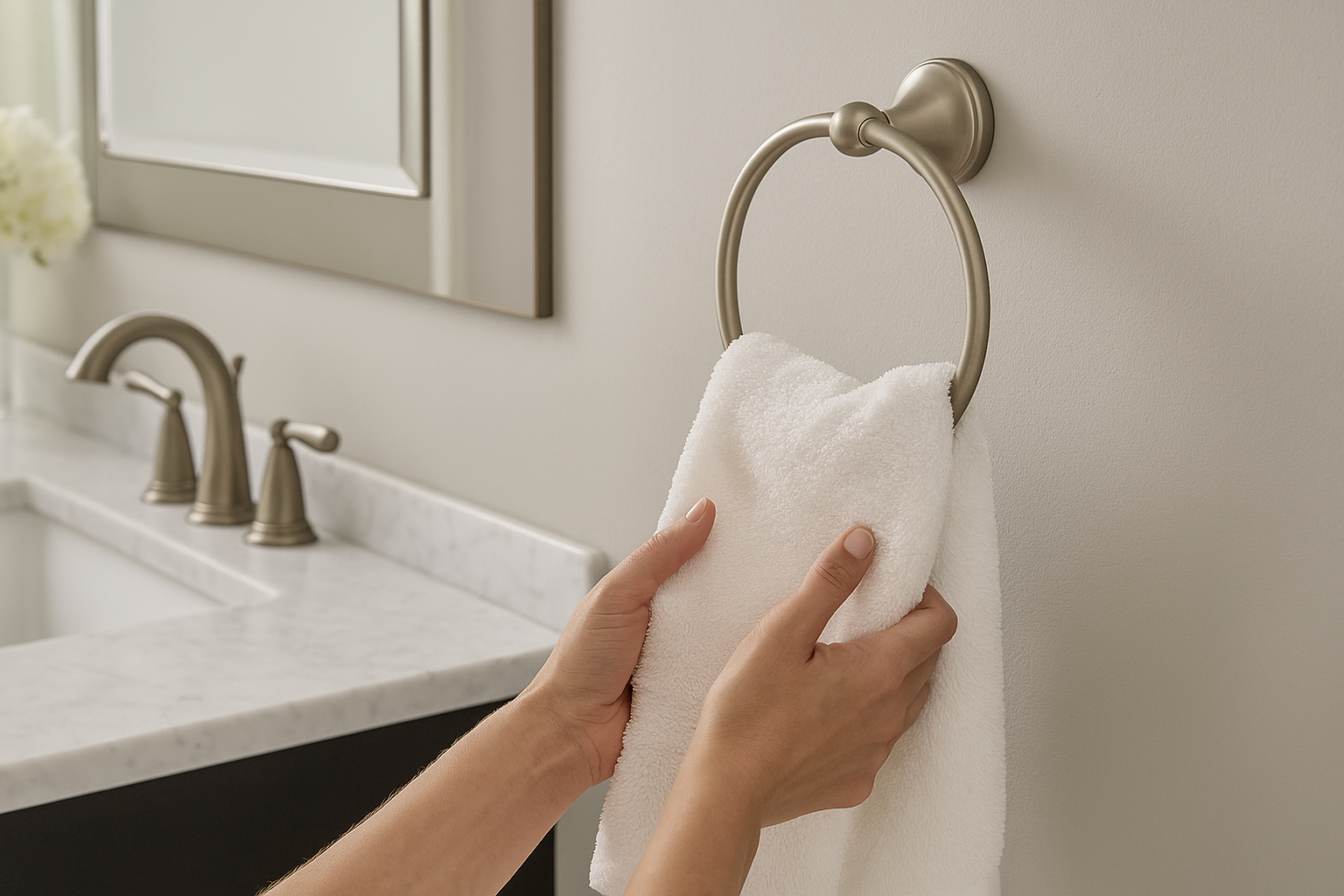 Velora Brushed Nickel Four-Piece Bathroom Accessory Set, BAC-72-BN