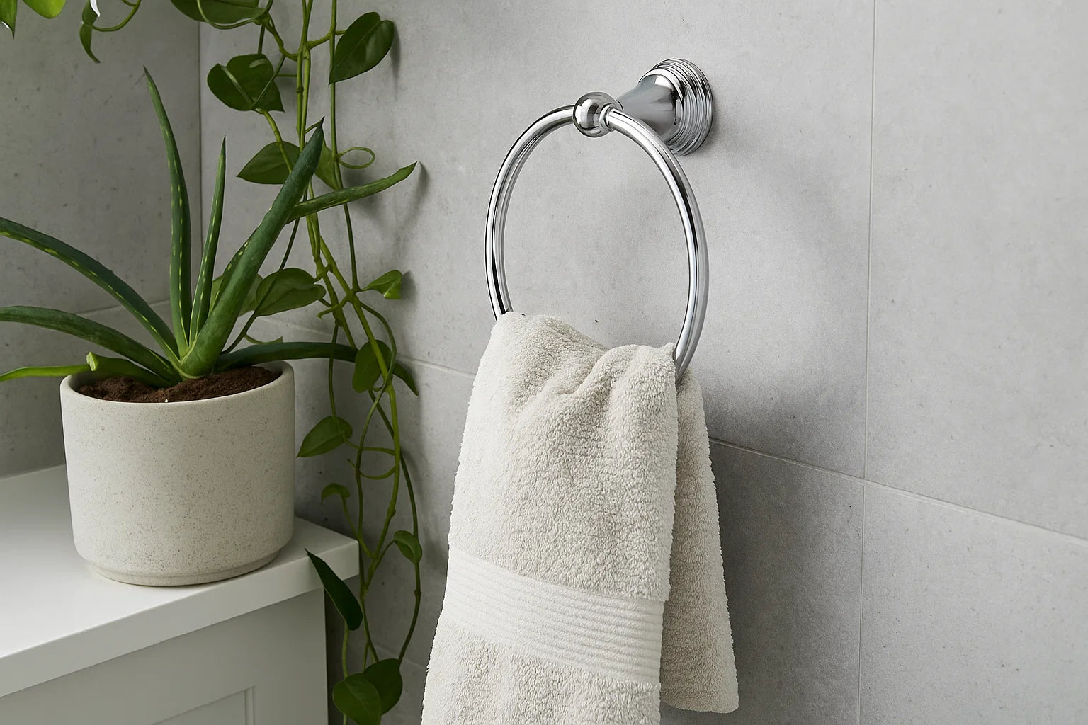 Velora Chrome Four-Piece Bathroom Accessory Set, BAC-72-C