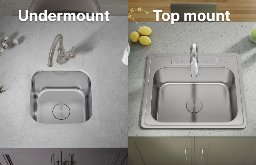 Choosing a Kitchen Sink: Top Mount or Undermount?