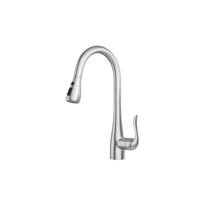 A-200-SS Stainless Steel Single Handle Pull-Down Kitchen Faucet