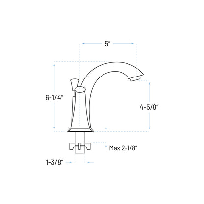 A-6570-BN Two Handle Bathroom Faucet