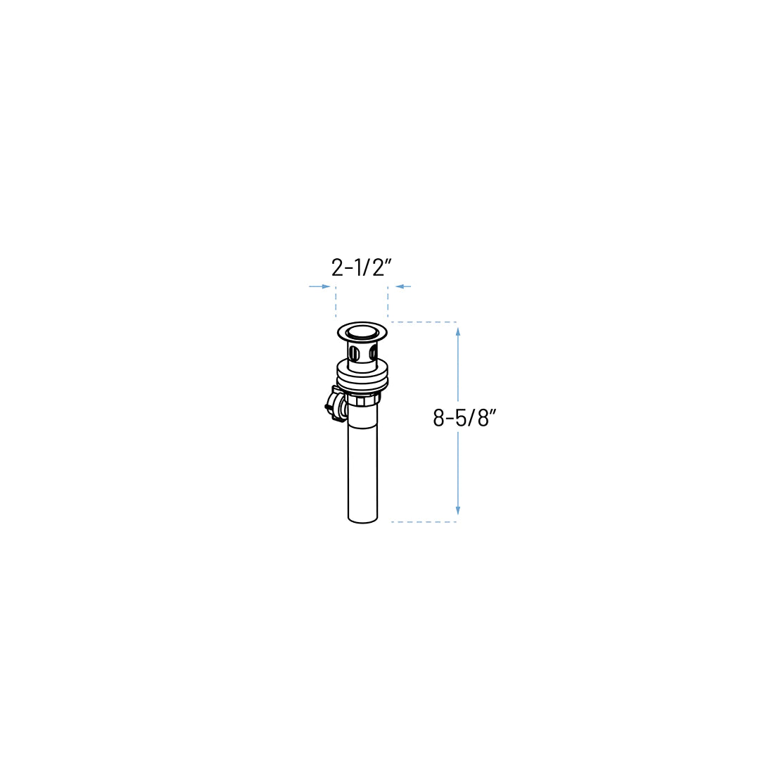 A-7005-BL Single Handle Bathroom Faucet