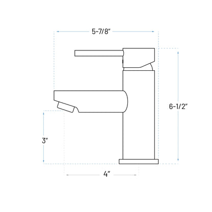 A-7002-C Single Handle Pull Out Bathroom Faucet