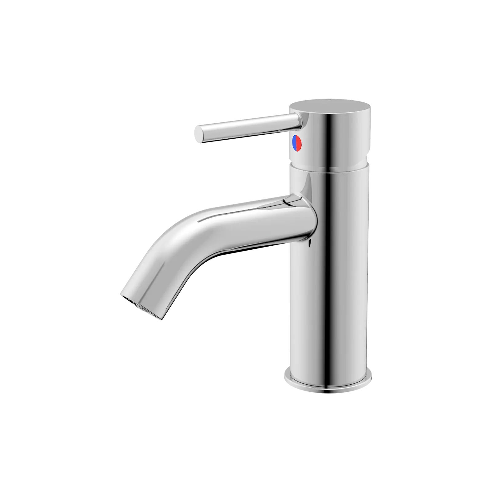 Chrome Single Handle Bathroom Faucet with Pop-up Drain, A-7006-C