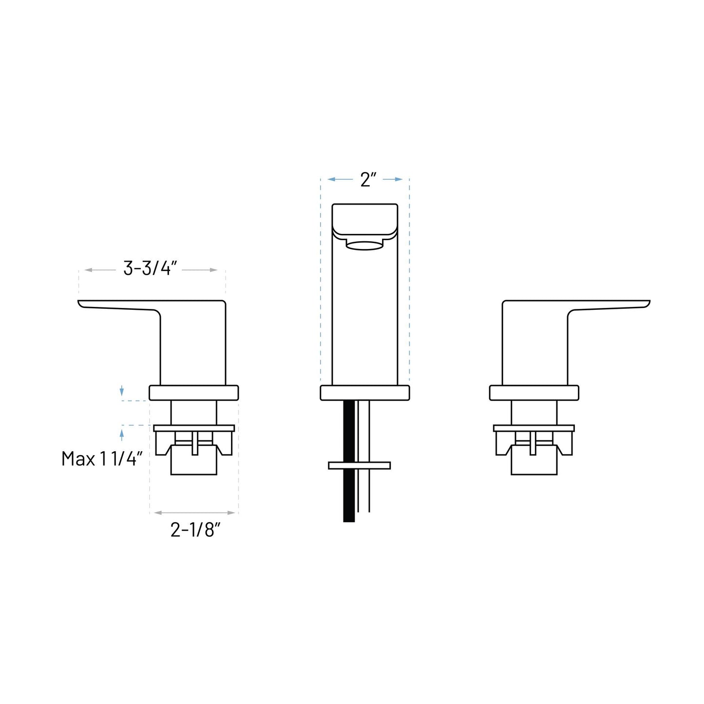 A-7014-BN Two Handle Bathroom Faucet