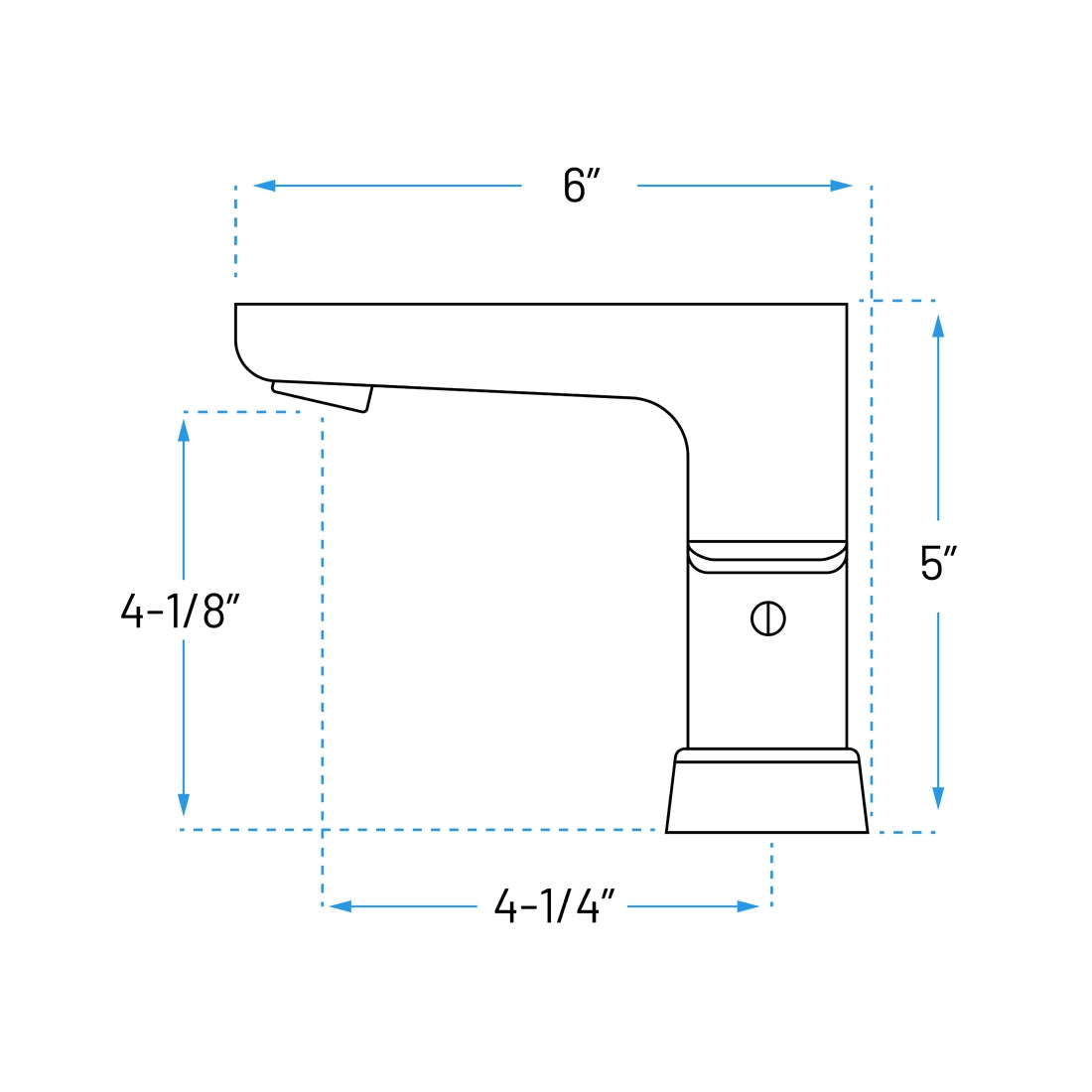 A-7024-BL Two Handle Handle Bathroom Faucet