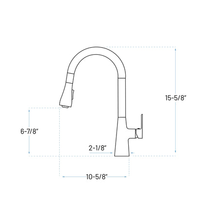 A-806-BL Single Handle Kitchen Faucet