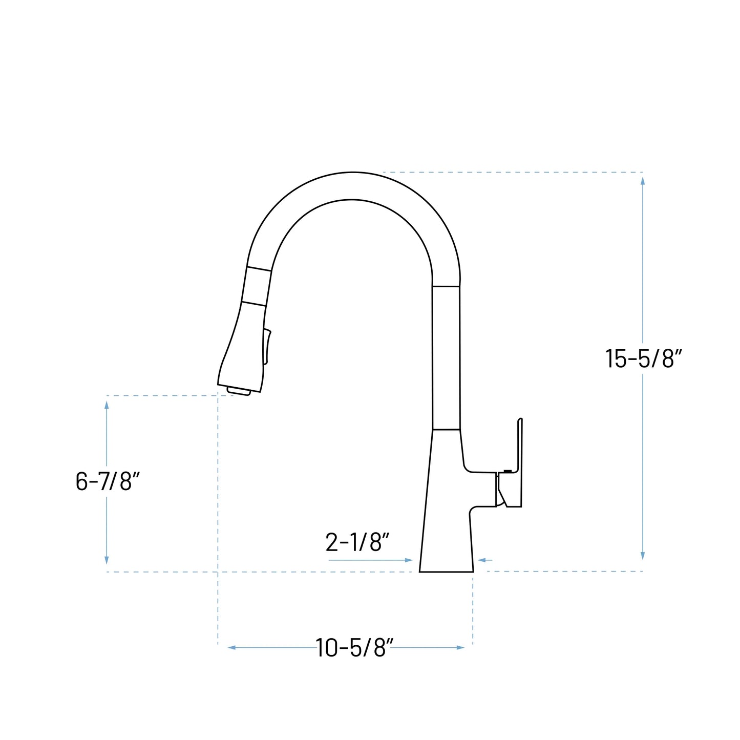 A-806-C Single Handle Kitchen Faucet