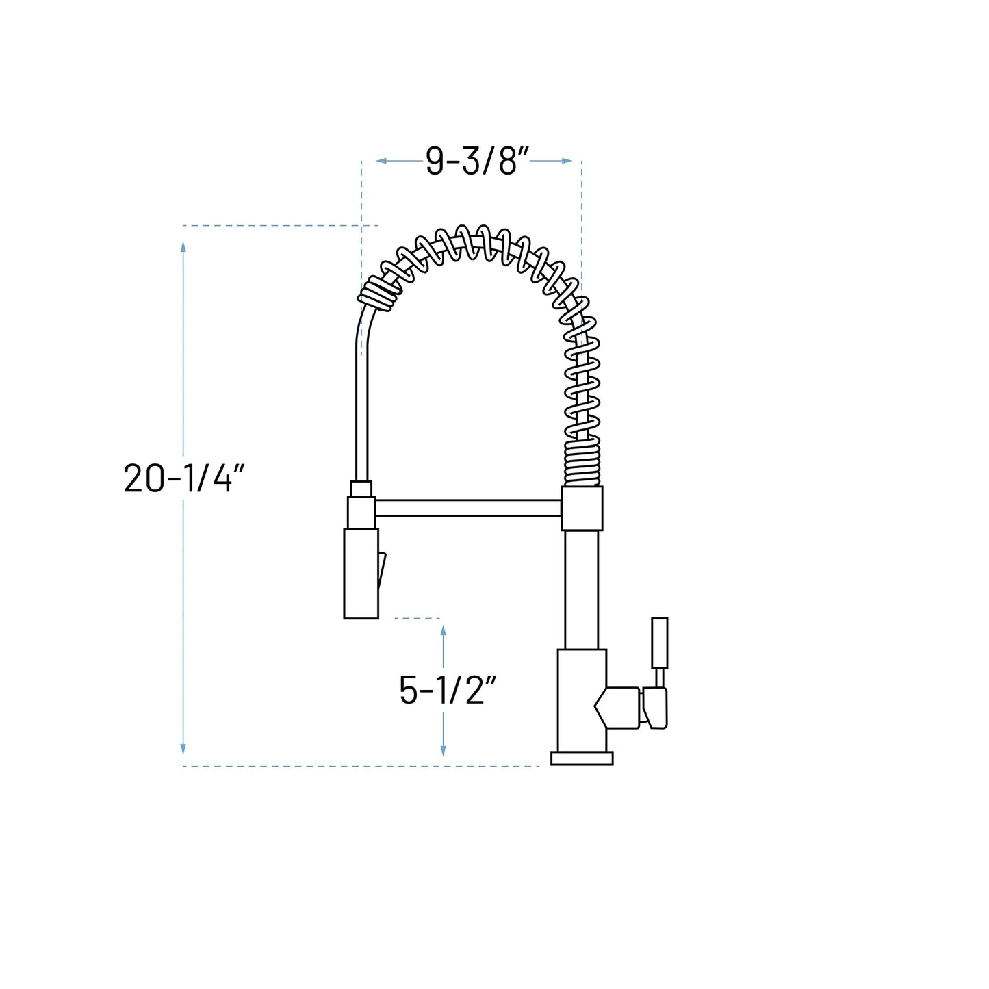 A-807-BN Single Handle Pull-Down Kitchen Faucet