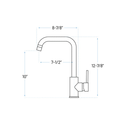 A-809-BN Single Handle Kitchen Faucet