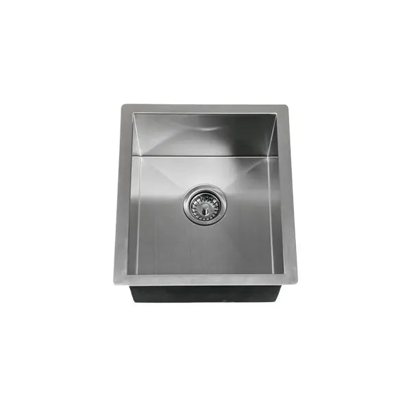 15" Undermount Stainless Steel Single Bowl Bar Sink, KH-1518-9-S-R0