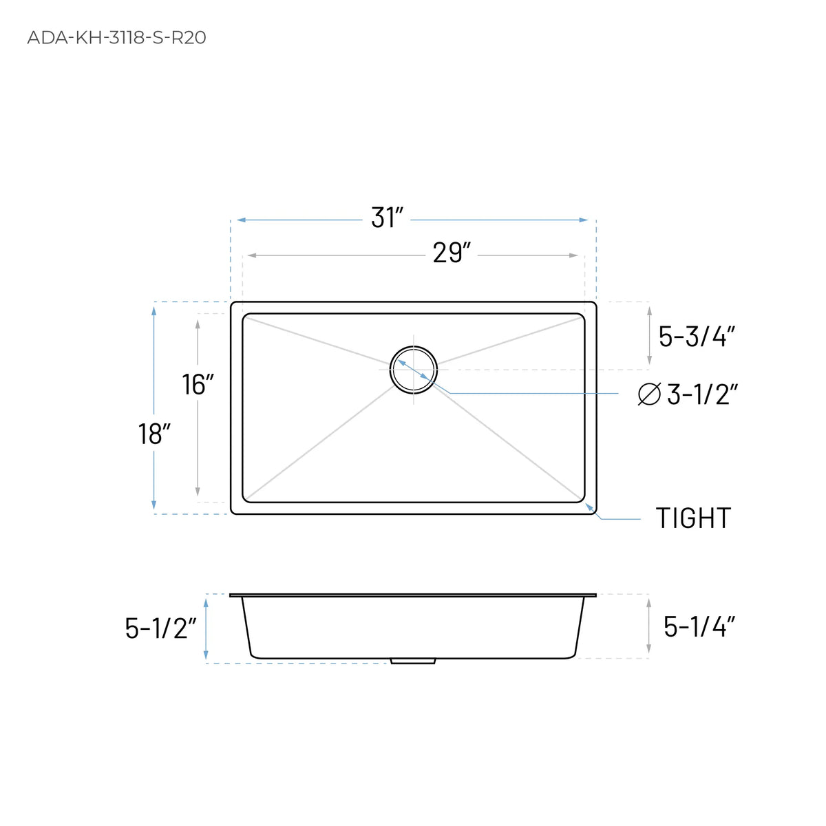 Ada Kitchen Dimensions ADA-Compliant Undermount Kitchen Sinks for Accessible Spaces