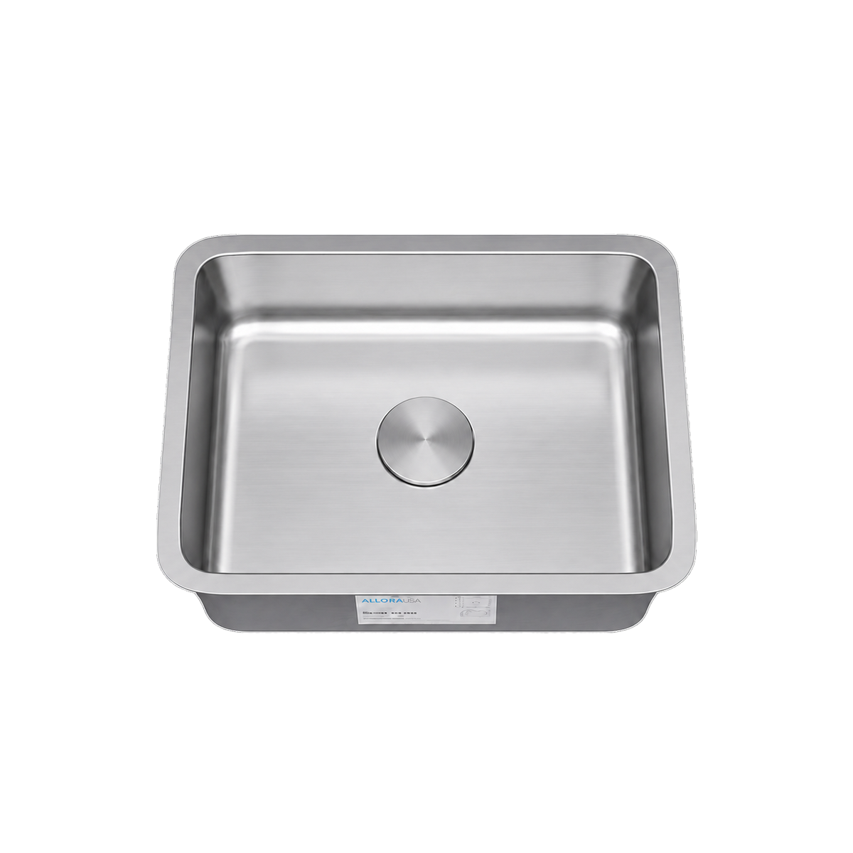 23" ADA Undermount Stainless Steel Kitchen Sink with 2" Radius Corners