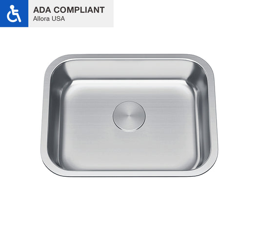 ADA-KSN-2718-S Single Bowl Undermount Sink