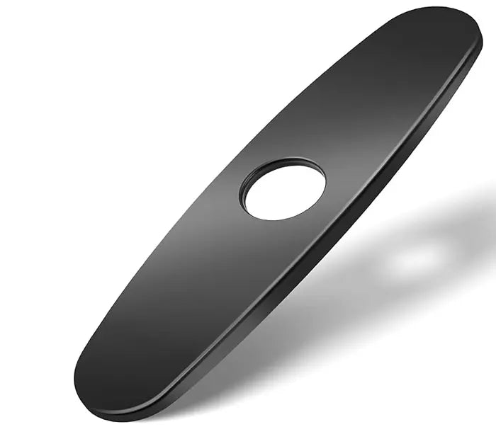 Matte Black Kitchen Deck Plate, AL4-BL