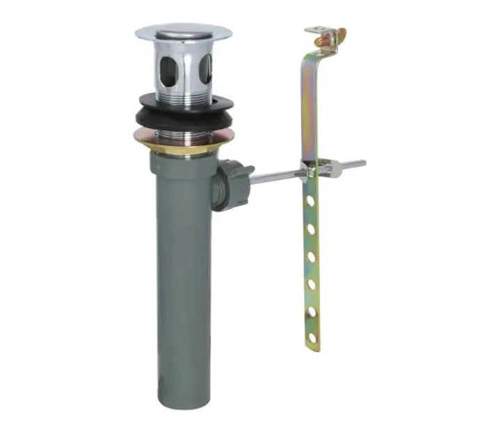 Heavy Duty Chrome Bathroom Popup Drain with Lift Rod, AL5-05-C