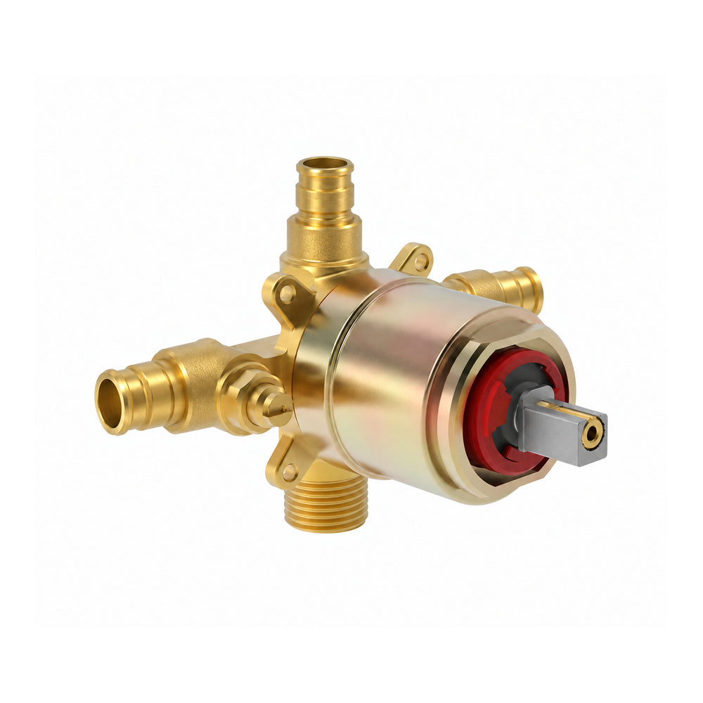 PEX A Pressure Balancing Shower Rough-In Valve with Stops