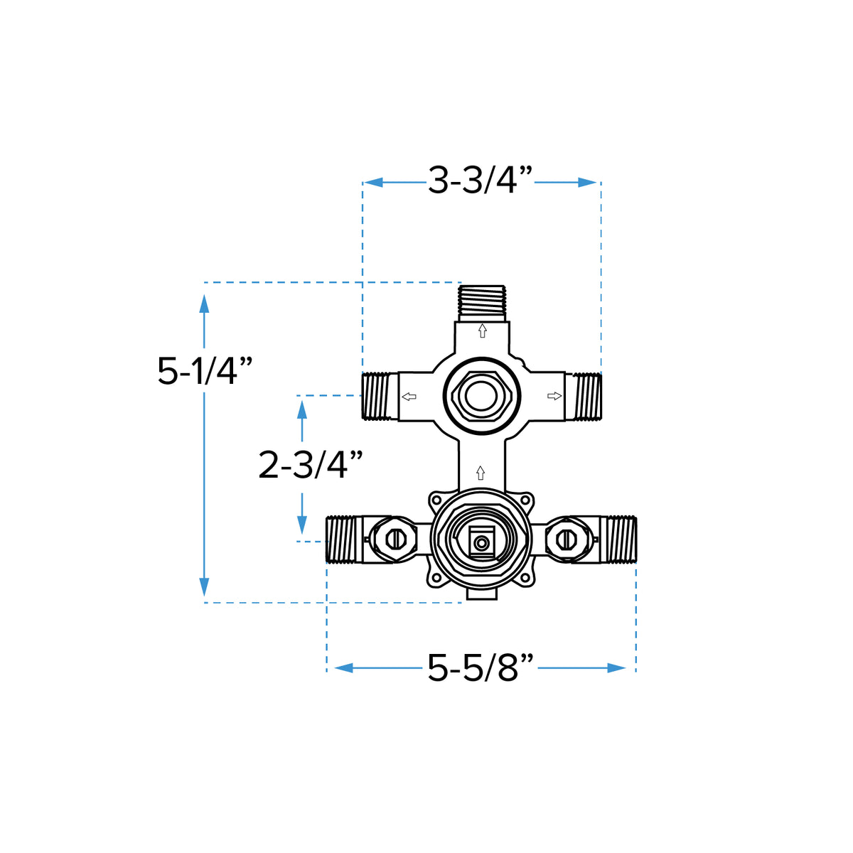 Mixing Valve with 2 or 3 Function Integrated Transfer Valve