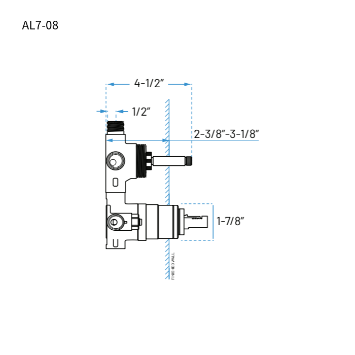 Chrome Single Handle Shower Trim Kit with Integrated Diverter and Hand Shower, ST-7018-SH-C