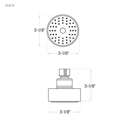 ST-7012-SH-BL Matte Black Shower Trim Kit with Head