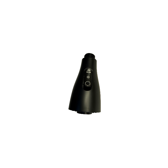 Replacement Three-Function Matte Black Faucet Spray Head, AL810BL