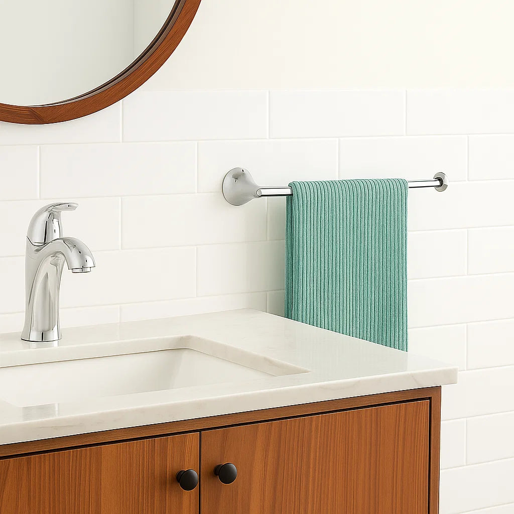 Verdessa Chrome Four-Piece Bathroom Accessory Set, BAC-76-C