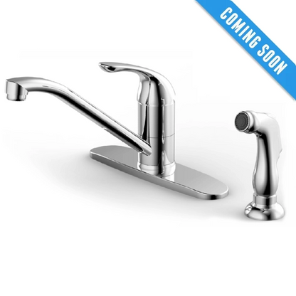 B-101-C Single Handle Kitchen Faucet with Side Sprayer