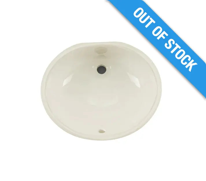 VCS-1114B Biscuit Oval Porcelain Undermount Bathroom Sink