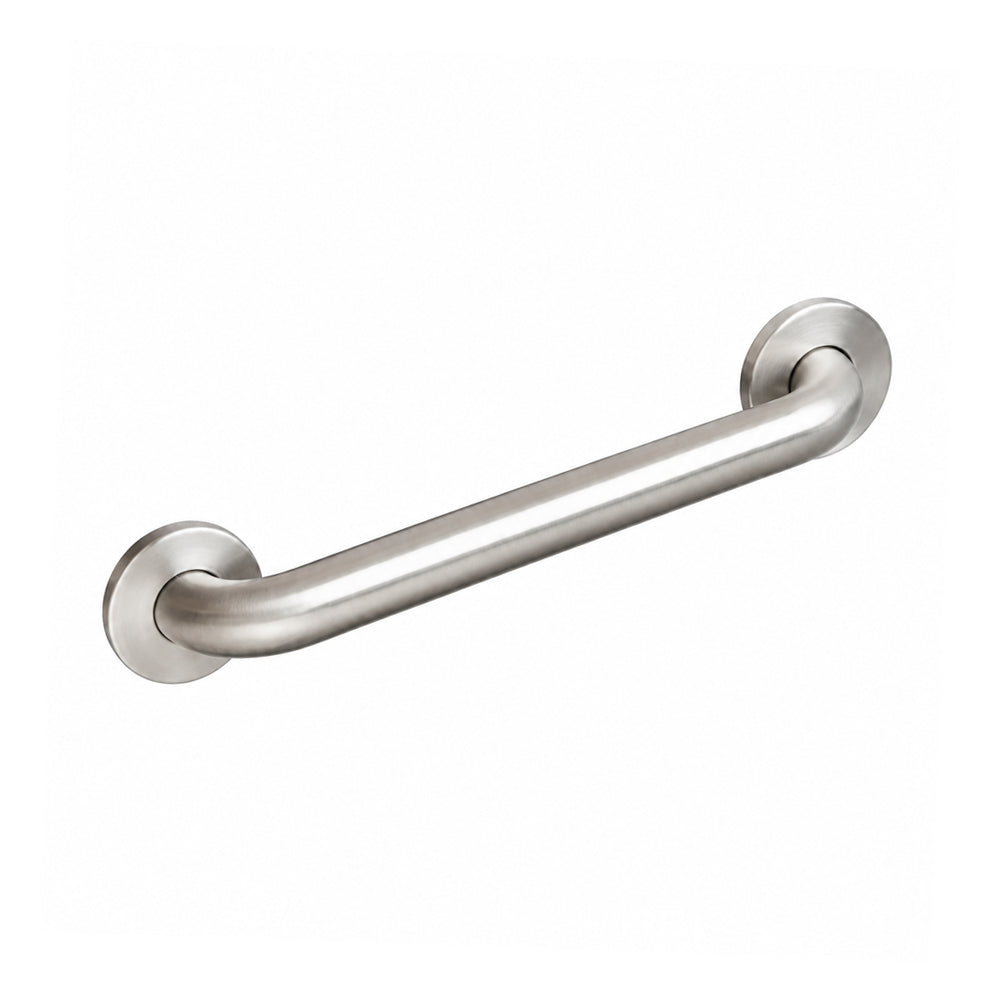 12-Inch Small Stainless Steel ADA Grab Bar with Concealed Snap Covers