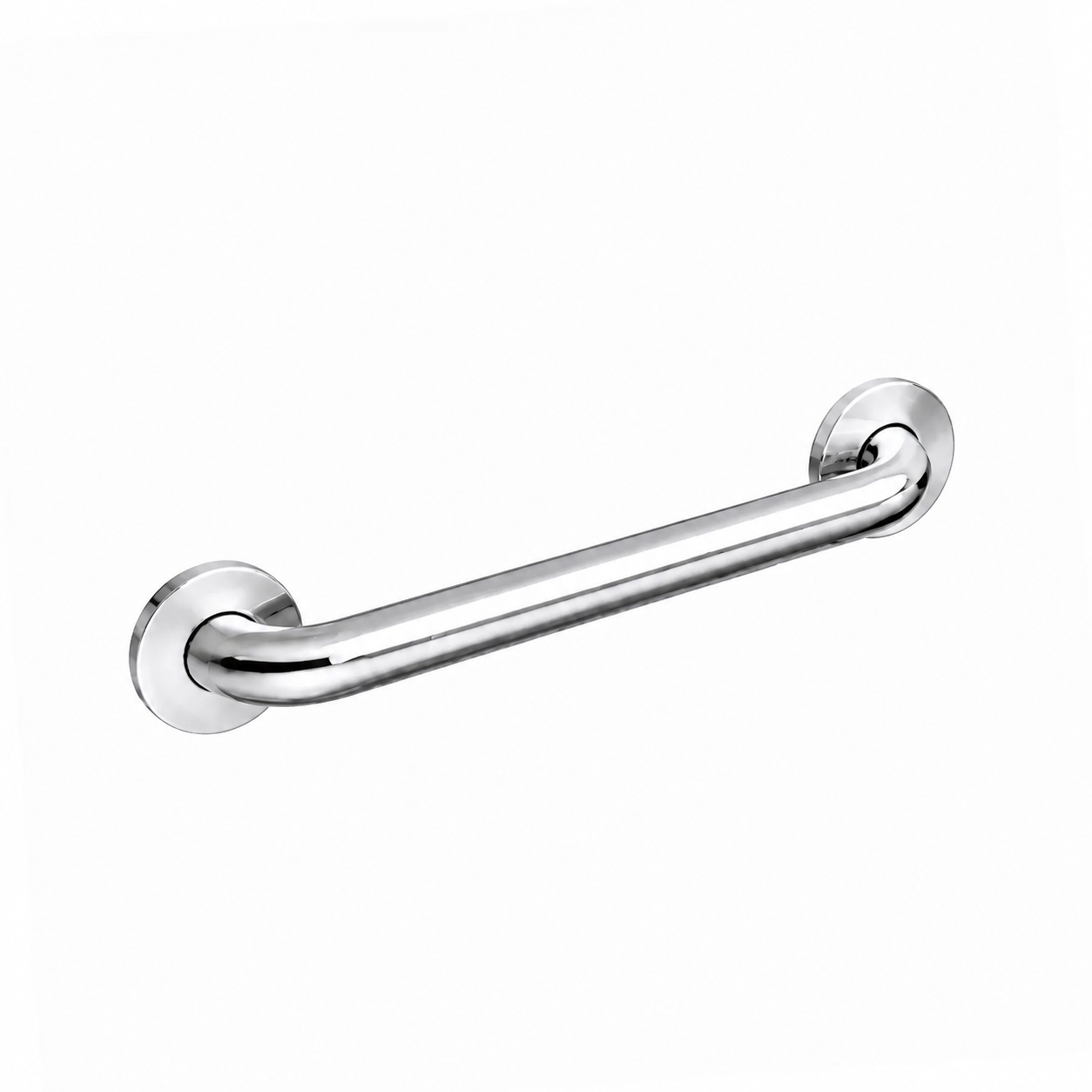 18-Inch Chrome ADA Grab Bar with Concealed Snap Covers