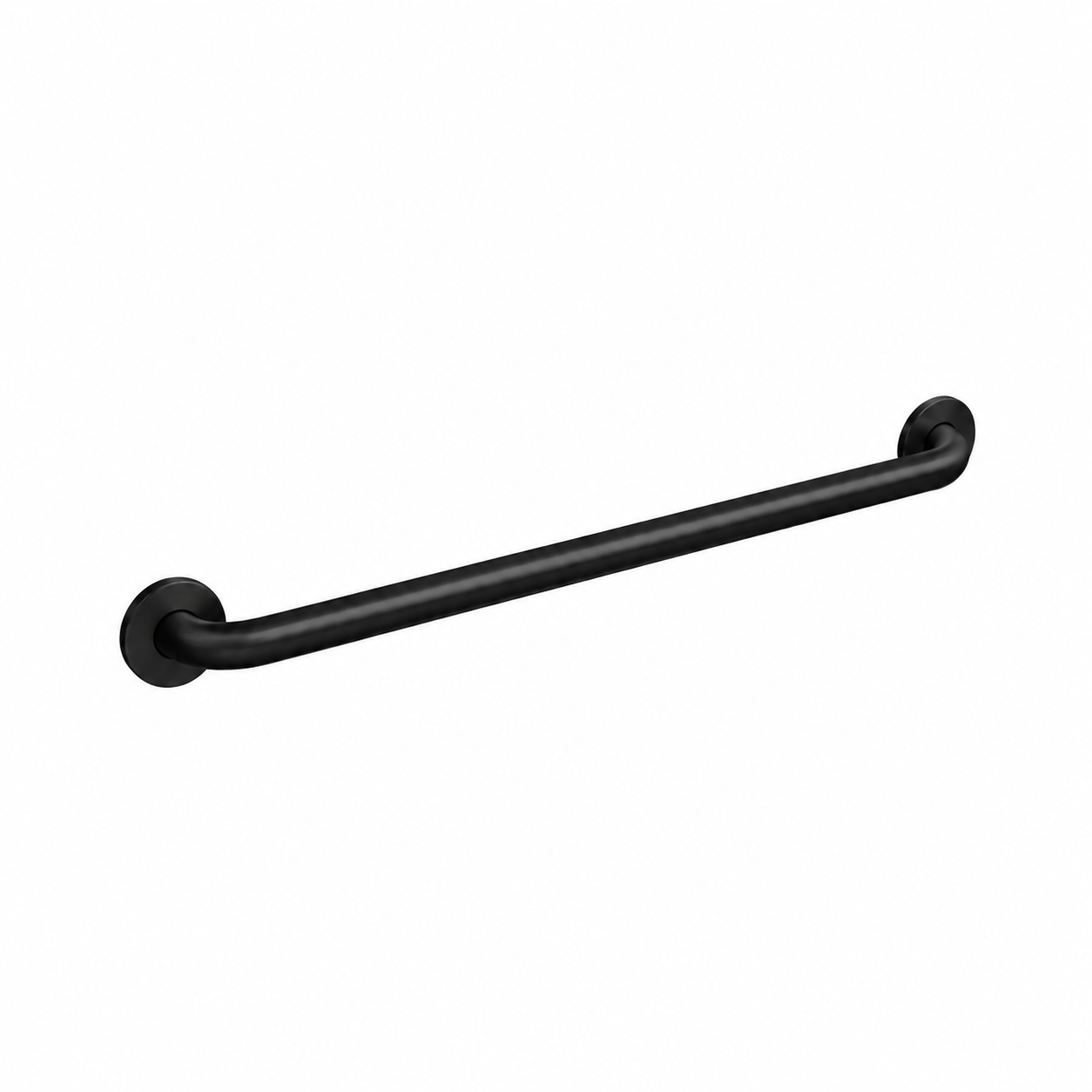 30-Inch Matte Black ADA Grab Bar for Extended Bath Support