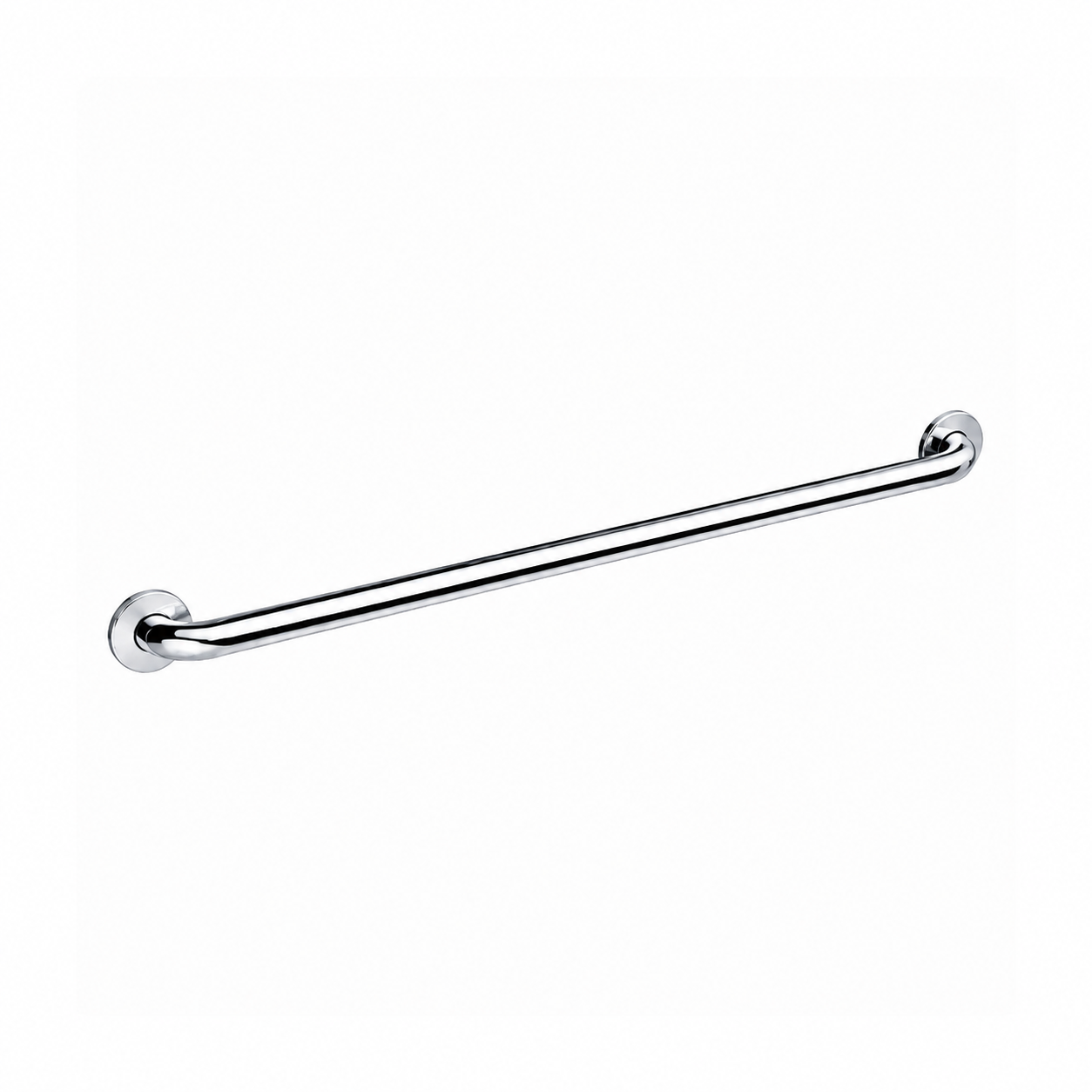 42-Inch Chrome ADA Grab Bar for Toilet Side Walls
