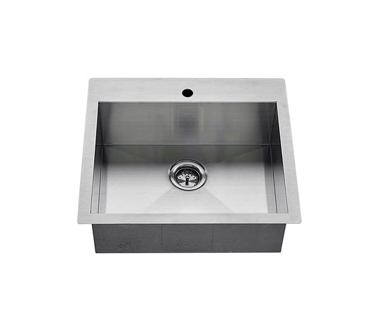KH-2522-9-S-R0-DM Dual-Mount Single Bowl Kitchen Sink