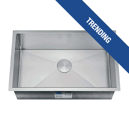 KH-2318-10-S-R0 Handmade Stainless Steel Kitchen Sink