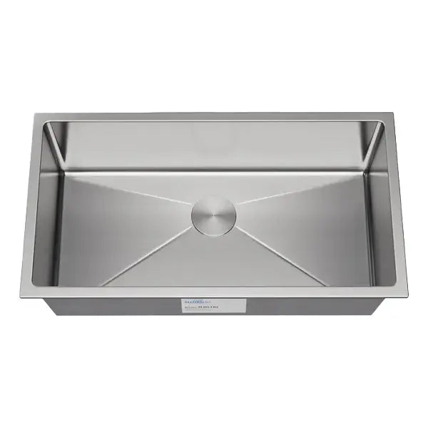 30" Undermount Stainless Steel Single Bowl Kitchen Sink