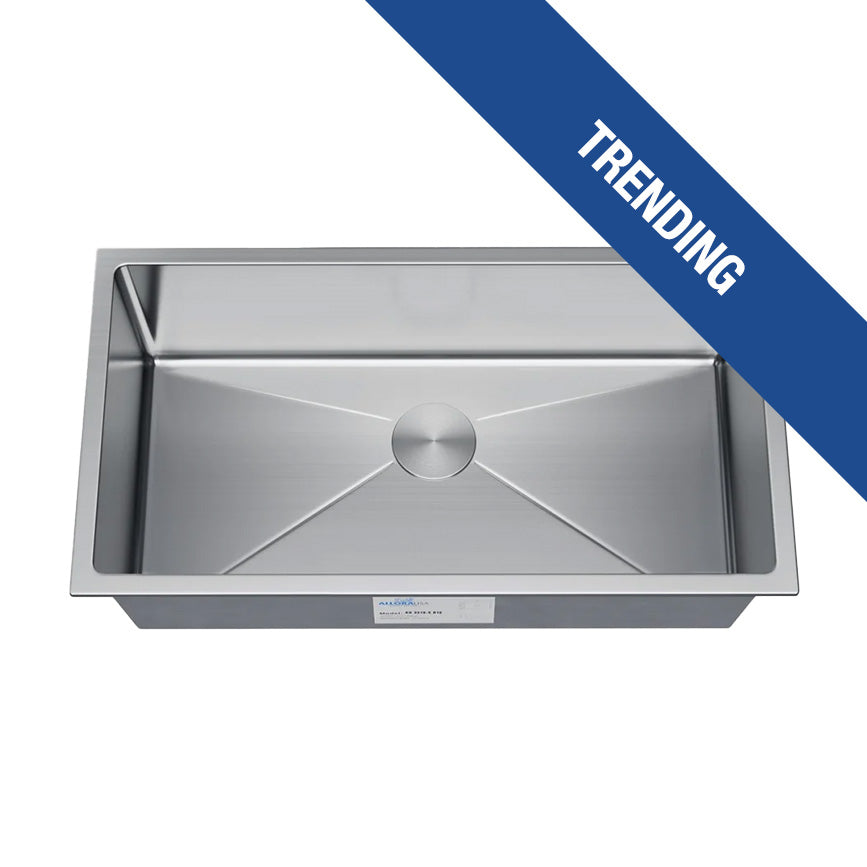 KH-3318-10-S-R15 Handmade Stainless Steel Kitchen Sink