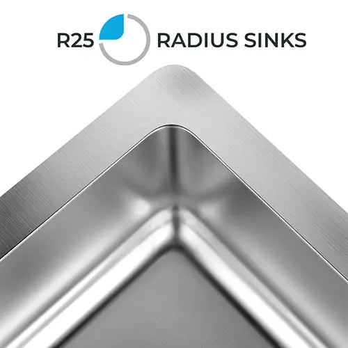 kitchen sink with radius 25