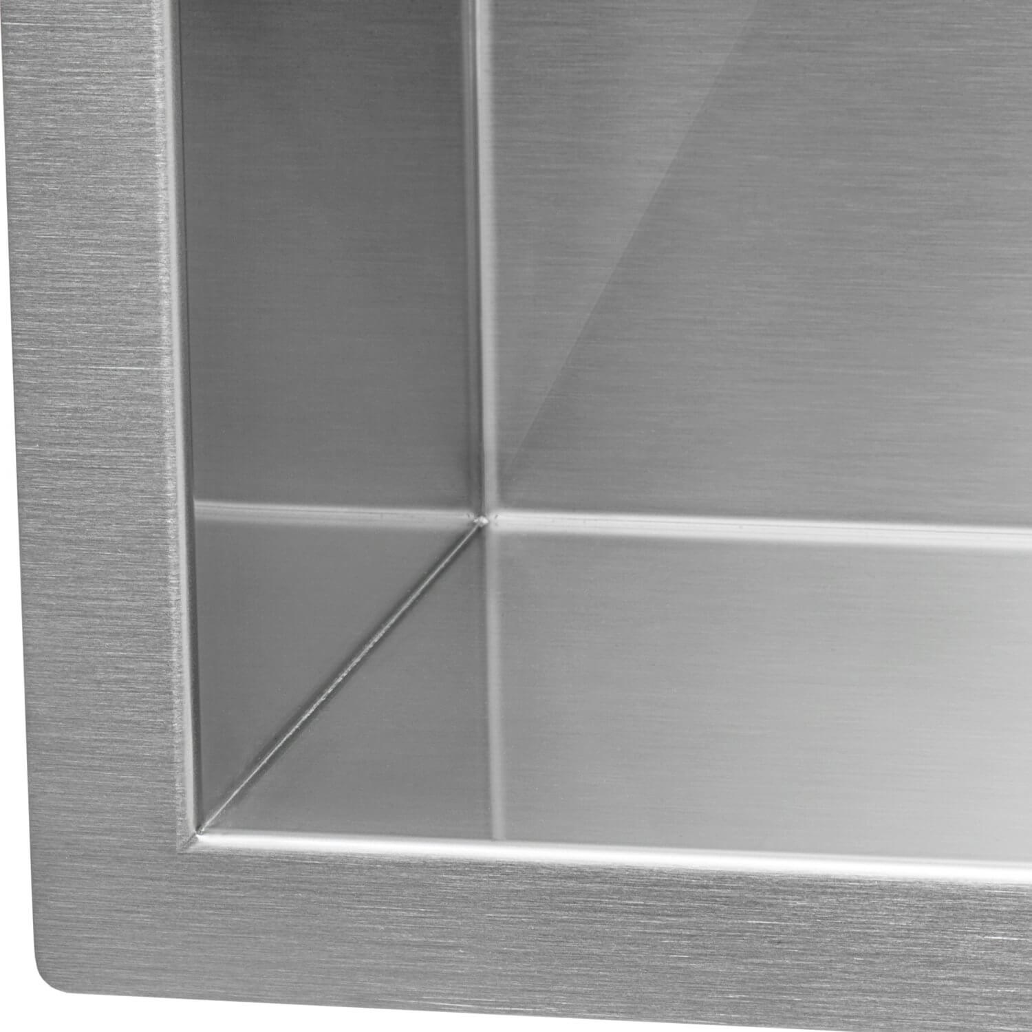 Side look of a Stainless Steel Kitchen Sink