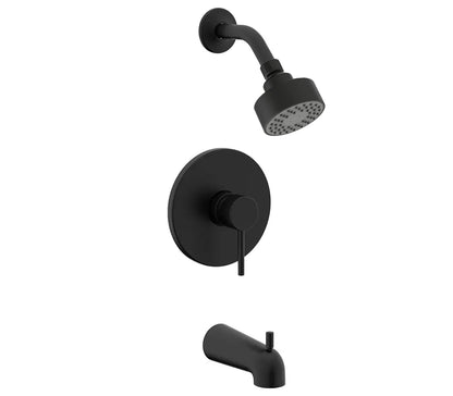 ST-7012-SH-BL Matte Black Shower Trim Kit with Head