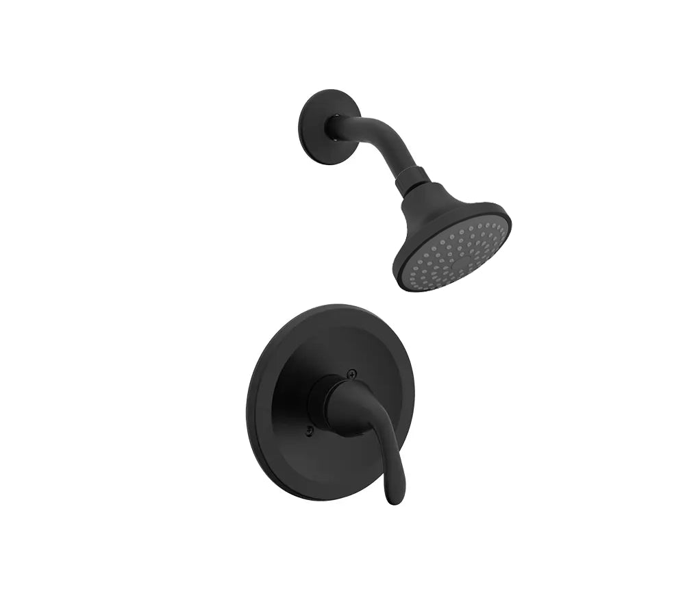 ST-7011-SH-BL Matte Black Shower Trim Kit with Head