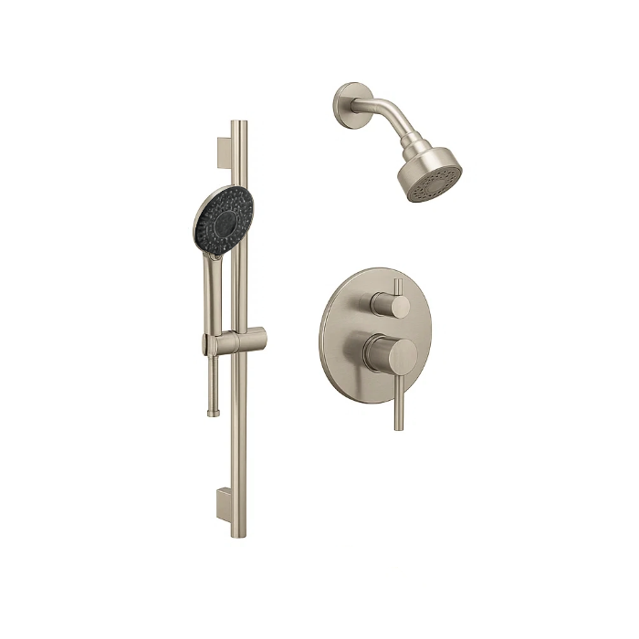 Brushed Nickel Shower Trim Kit with Integrated Diverter and Hand Shower, ST-7018-SH-BN
