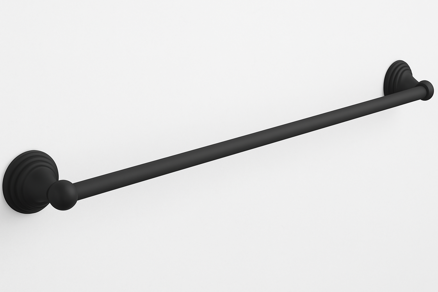 Velora Matte Black Four-Piece Bathroom Accessory Set, BAC-72-BL