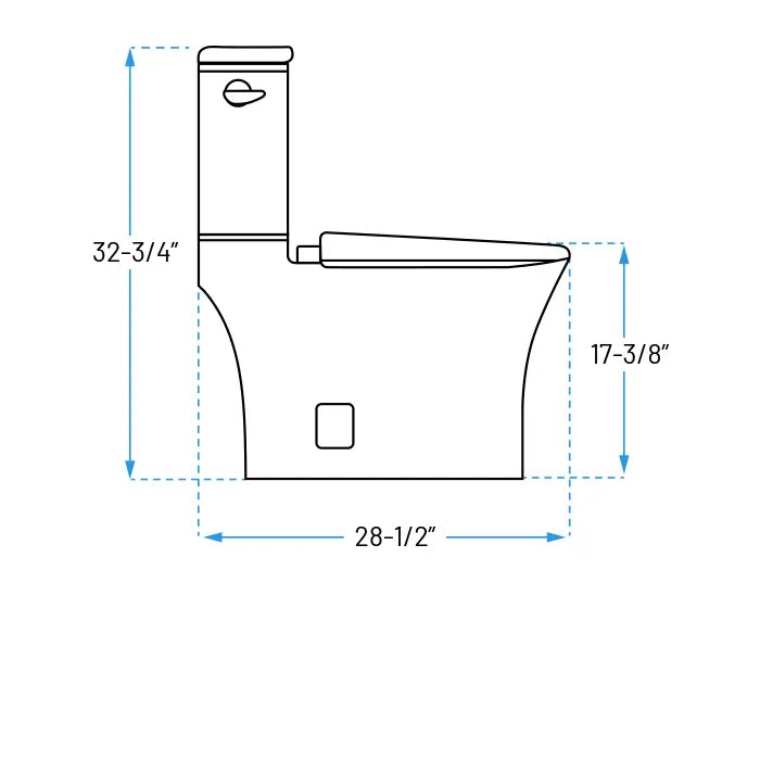 Skirted Two-Piece Comfort Height Elongated Toilet, TL-200-L