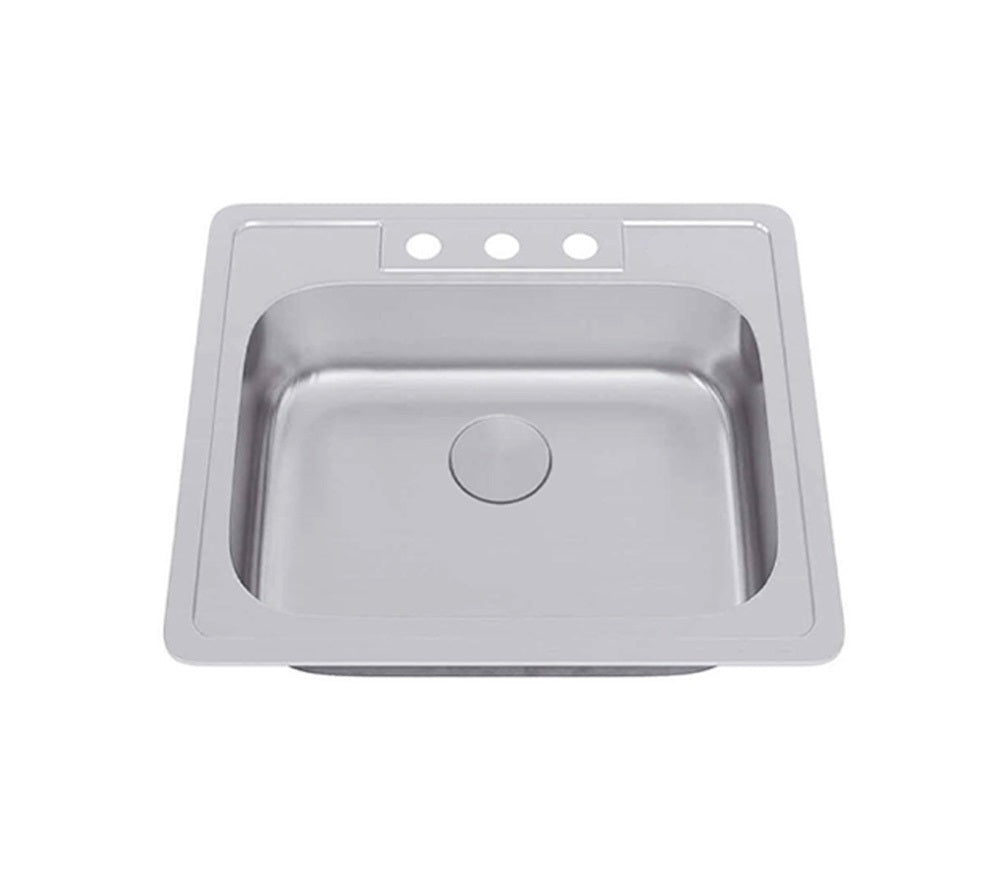 TOP 2522 8 S Top Mount Single Bowl Kitchen Sink Allora USA   TOP 2522 8 S Top Mount Single Bowl Kitchen Sink C83904cd 3749 4a84 Bd67 Ecc3ad2e3eef 