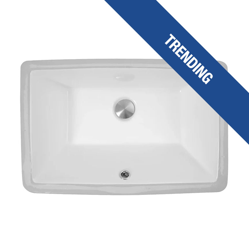 VCS-1118-R Rectangle Porcelain Undermount Bathroom Sink