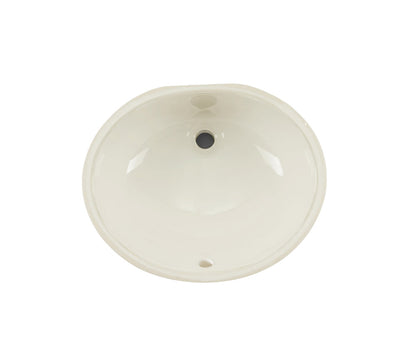 VCS-1316B Biscuit Oval Porcelain Undermount Bathroom Sink