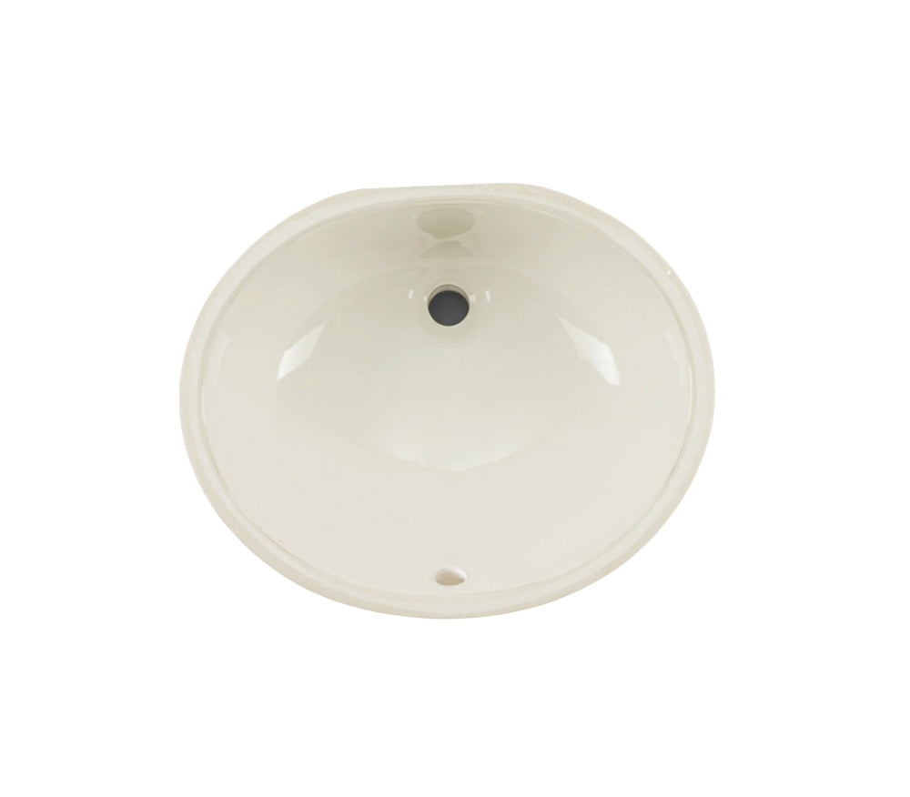 VCS-1013B Biscuit Oval Porcelain Undermount Bathroom Sink